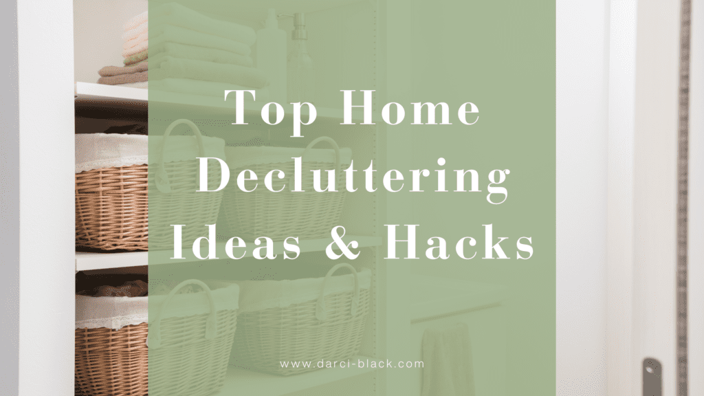 home decluttering ideas banner